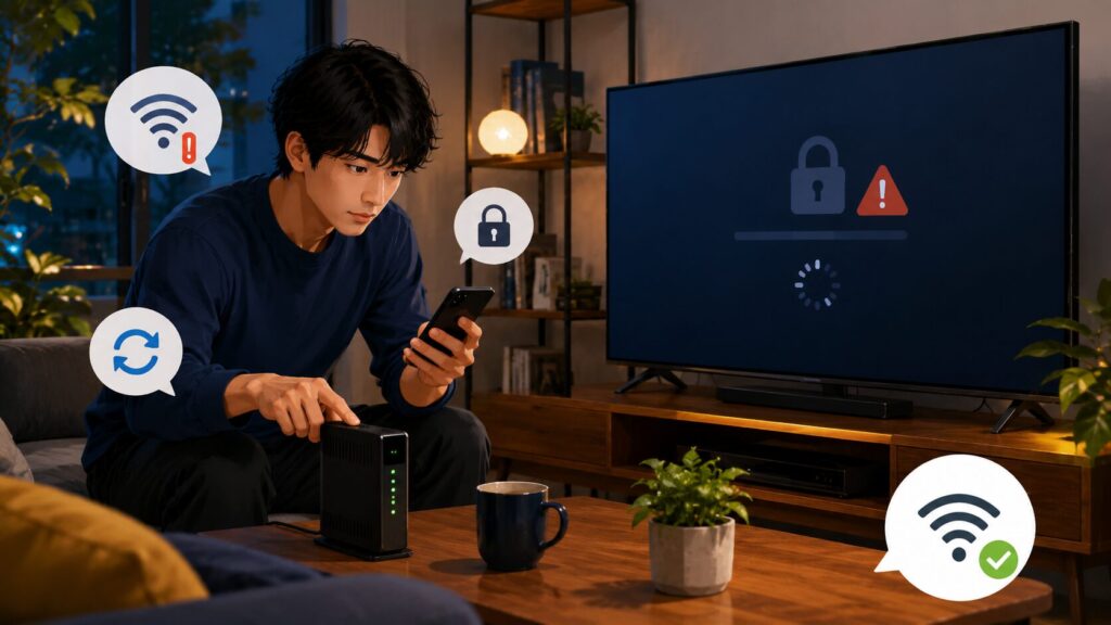 Huluにログインできない具体的な症状と対策