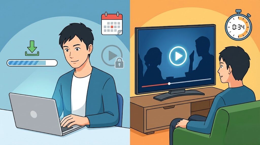 huluレンタルとは？視聴期間と保存期間の違い