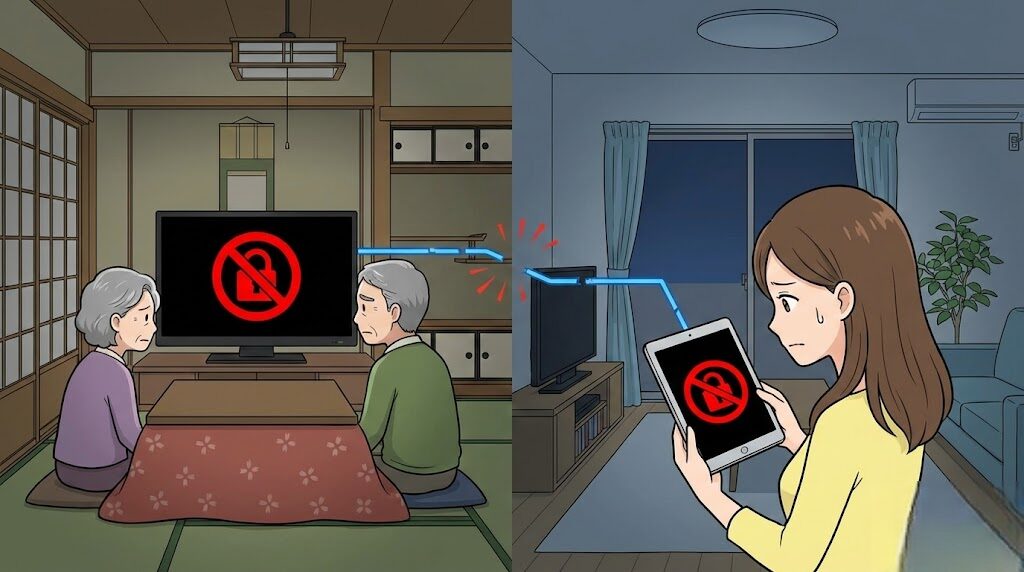 別居の家族にU-NEXTを教えてバレる時の深刻な損害